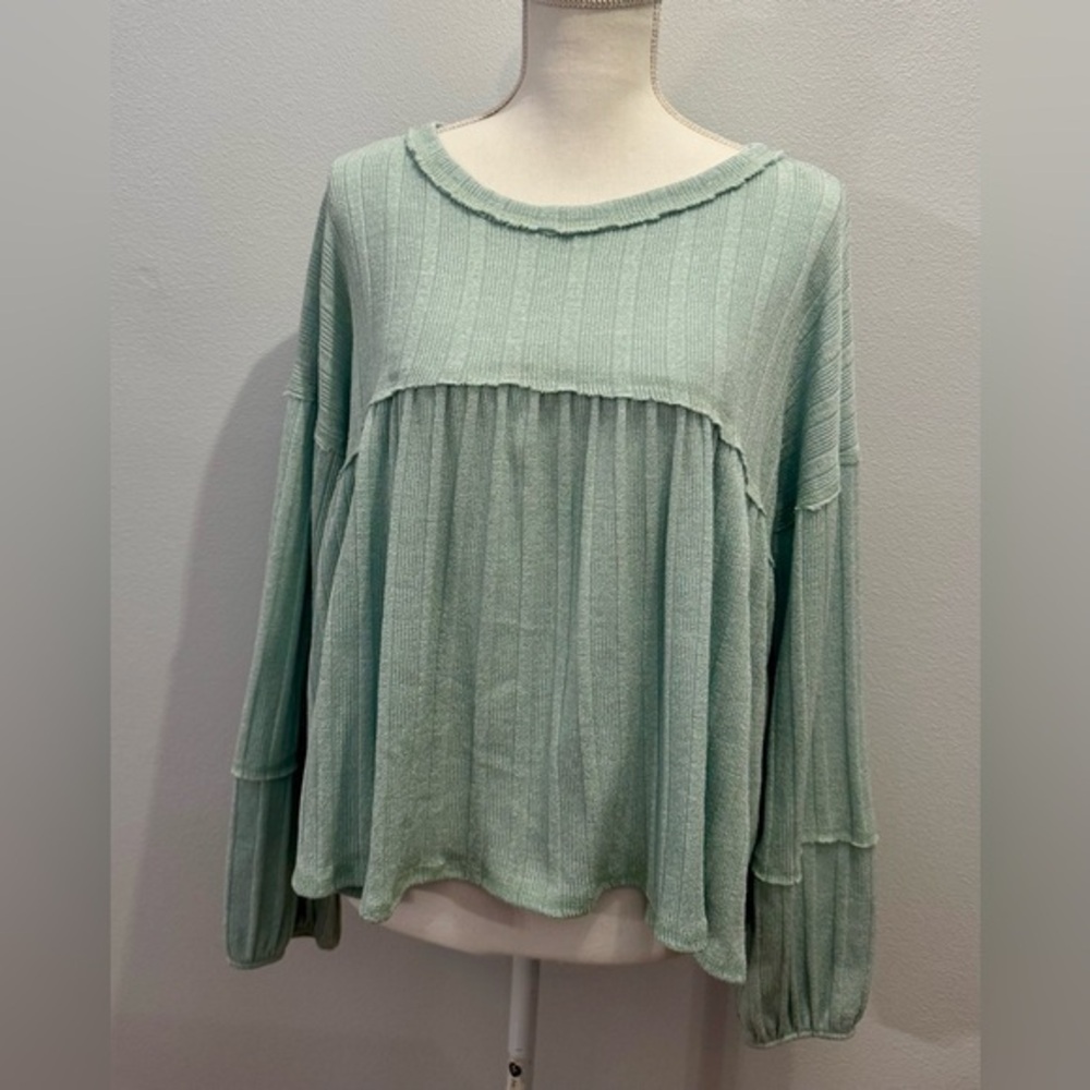 Blue Green Women's Top